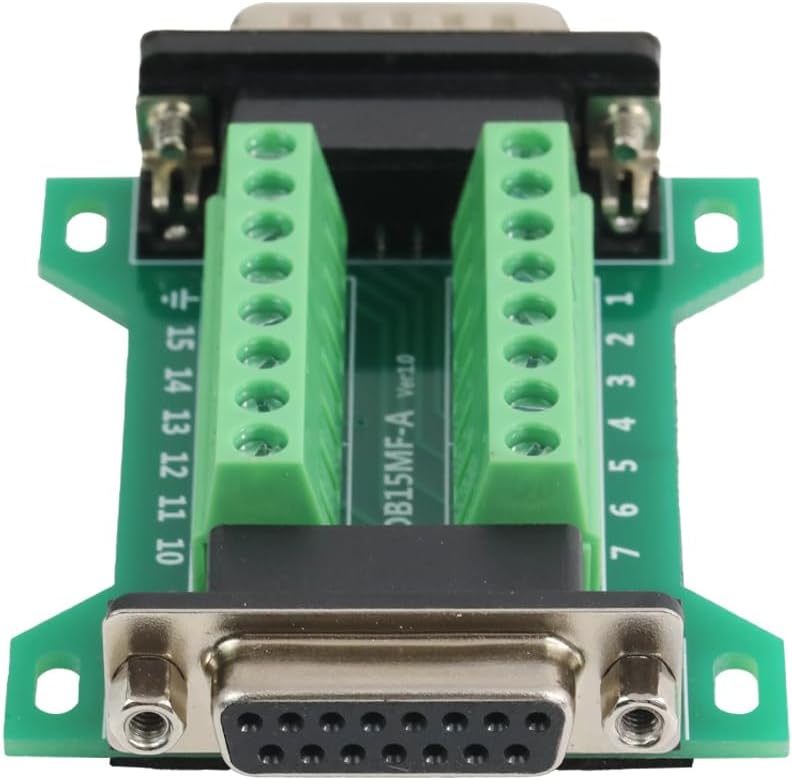 Willwewon 2PCS DB15 Male Female Connector in One Breakout Board, RS232 D-SUB Serial to 15-pin Port Adapter Module - Image 5